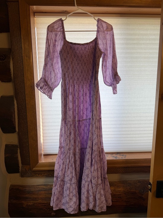 LoveShackFancy Dresses & Skirts - LoveShackFancy Lavender Floral Smocked Maxi Dress